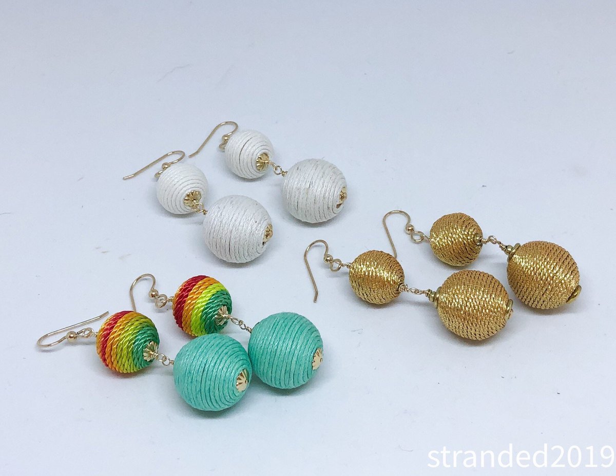 Chic Threaded Bead Earrings