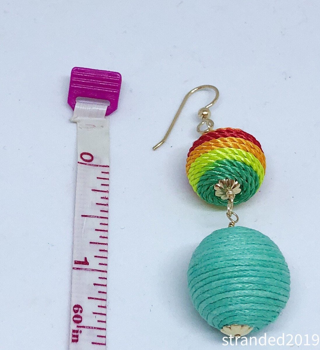 Chic Threaded Bead Earrings