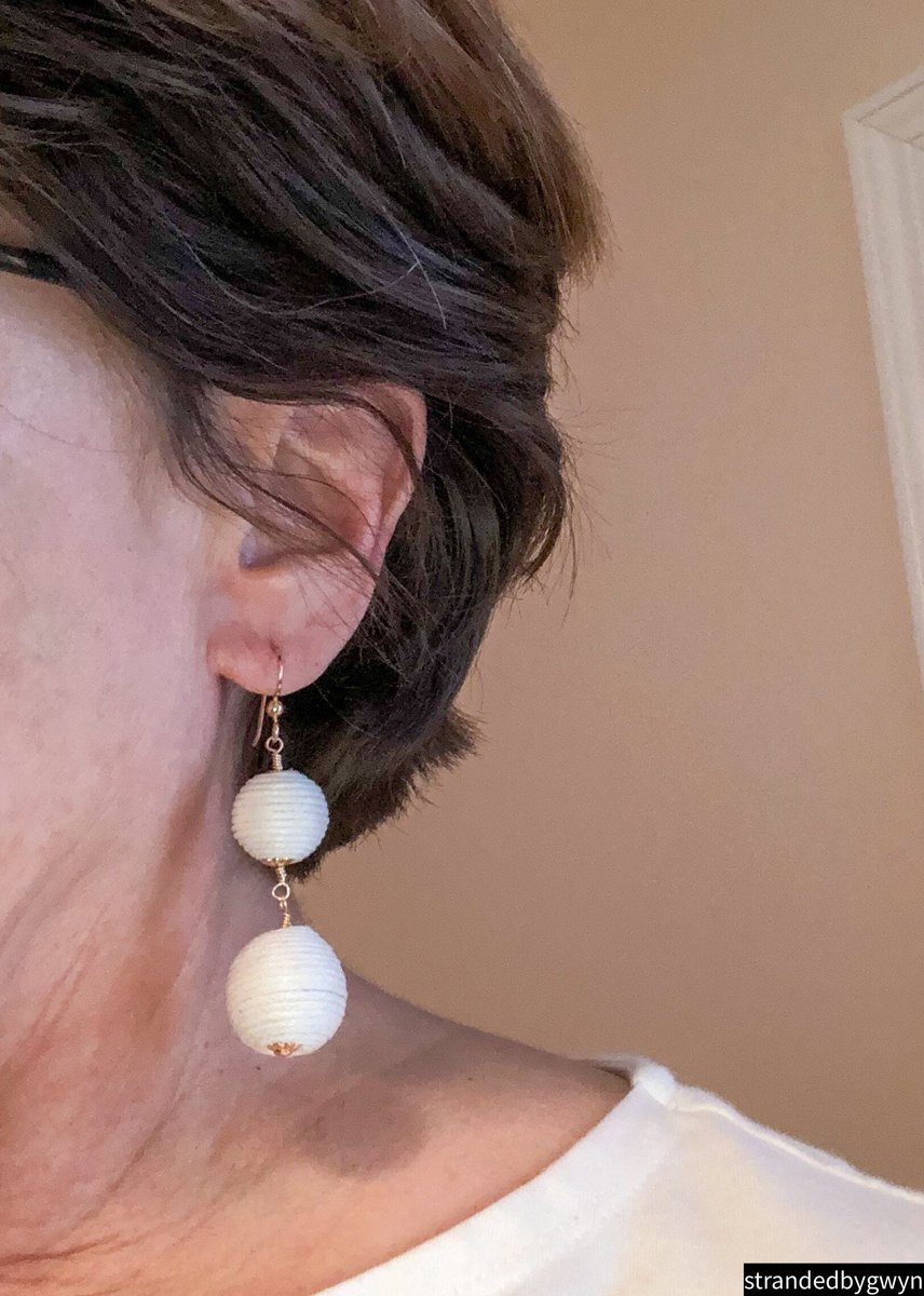 Chic Threaded Bead Earrings