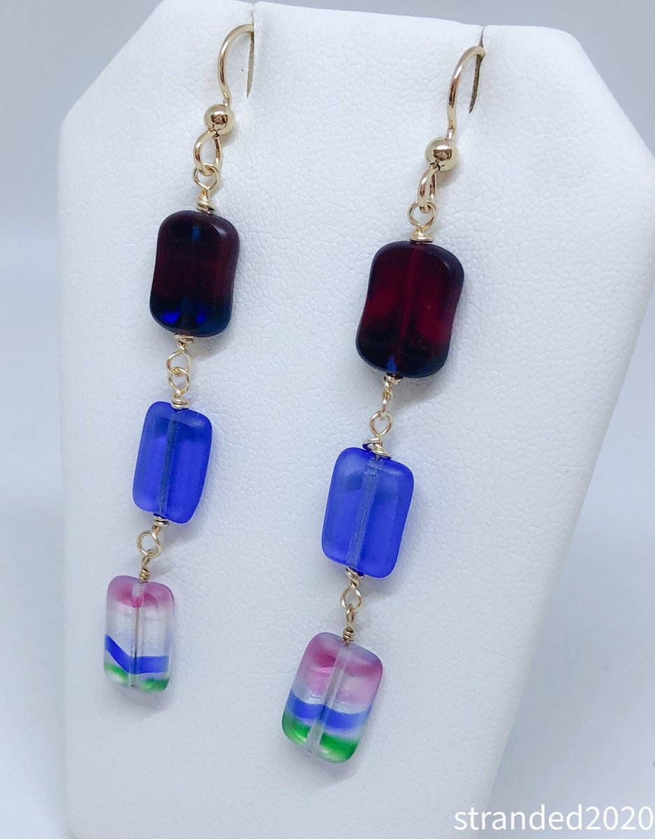 Colorful Chiclet Earrings