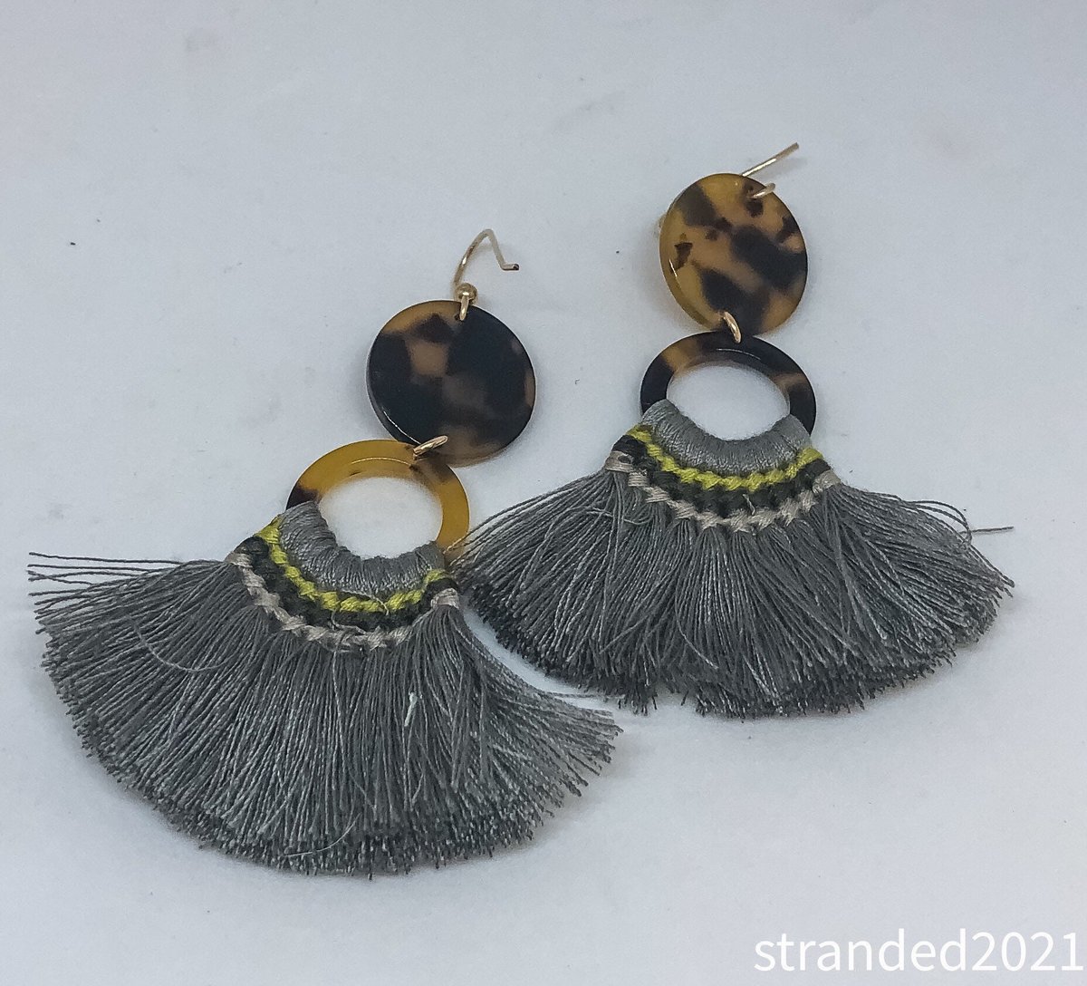 Tassel and Tortoise Earrings