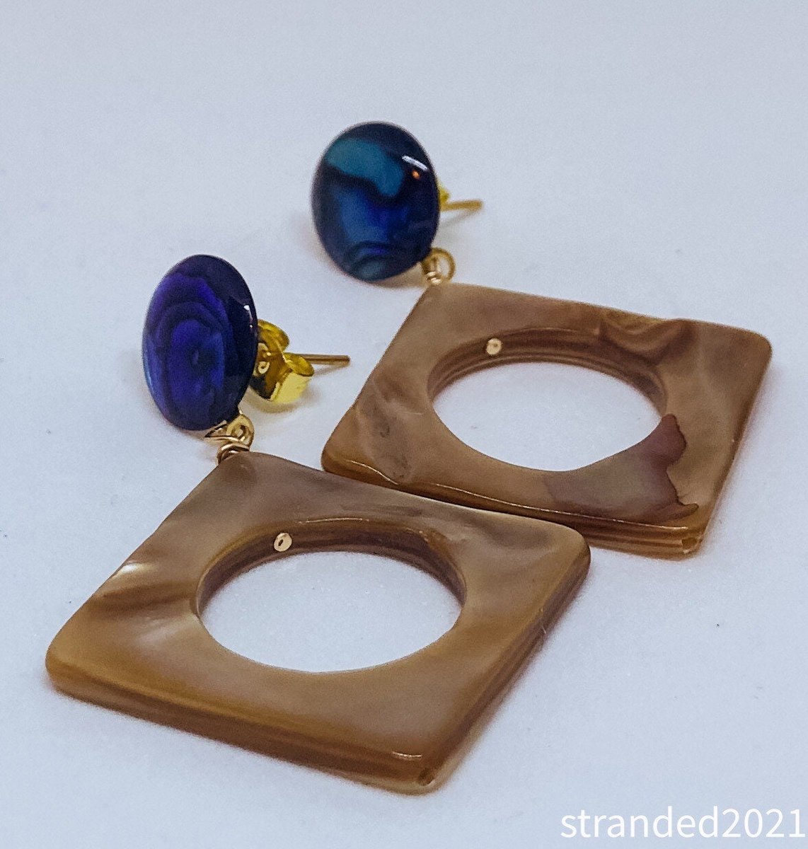 Mother of Pearl and Abalone Earrings