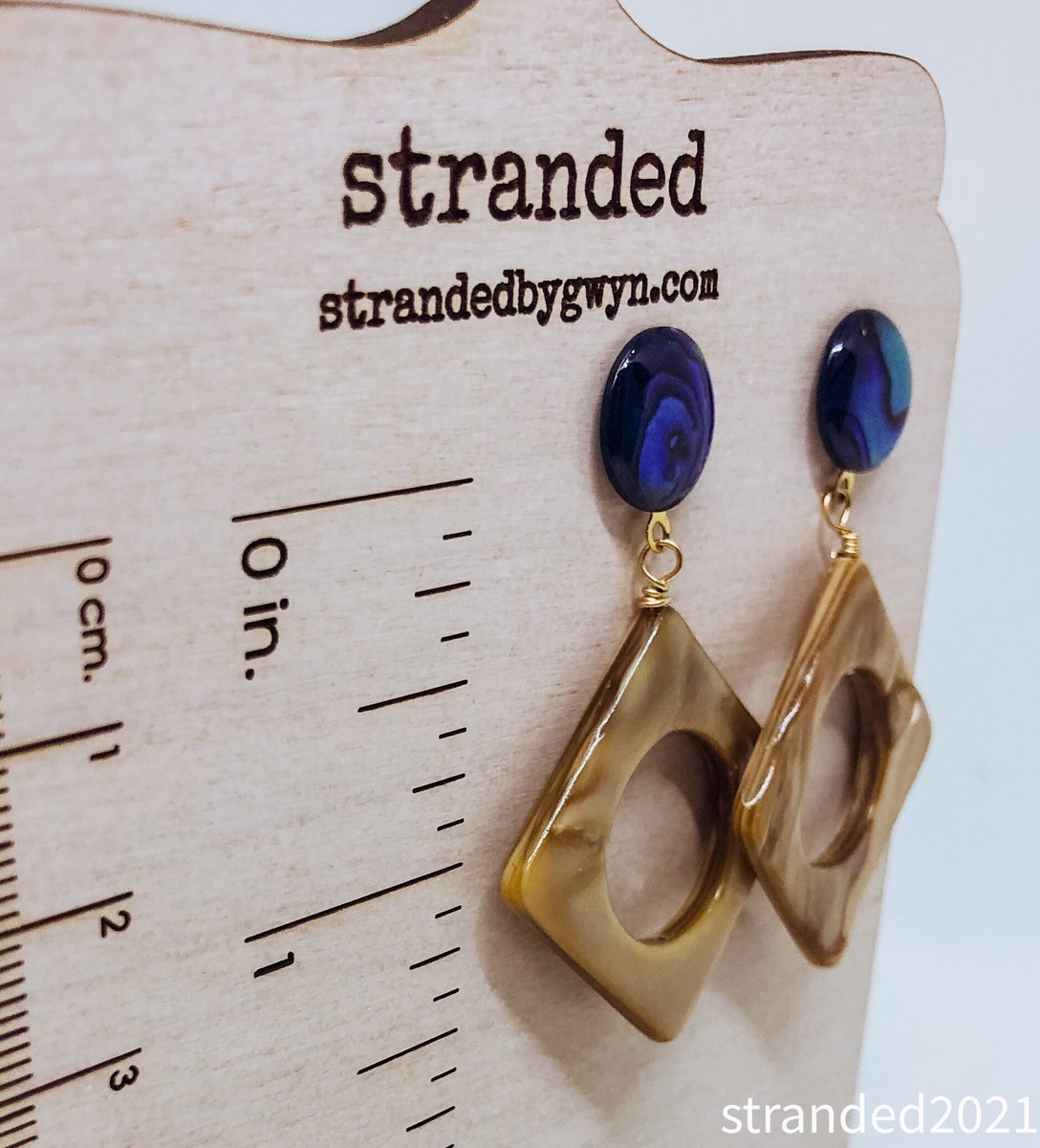 Mother of Pearl and Abalone Earrings