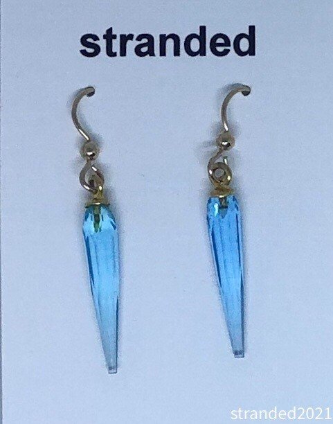 Faceted Quartz Drops
