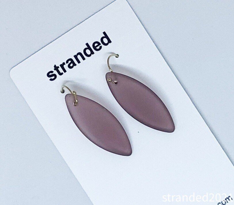 Matte Glass Earrings