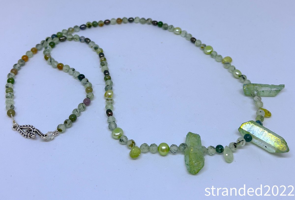 Green Mixed Gemstone Necklace