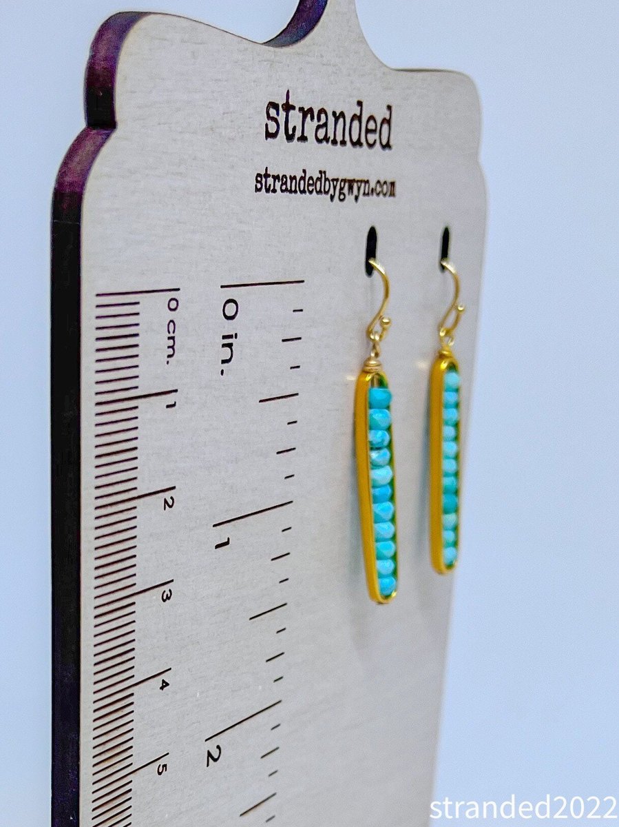 Faceted Howlite Framed Earrings