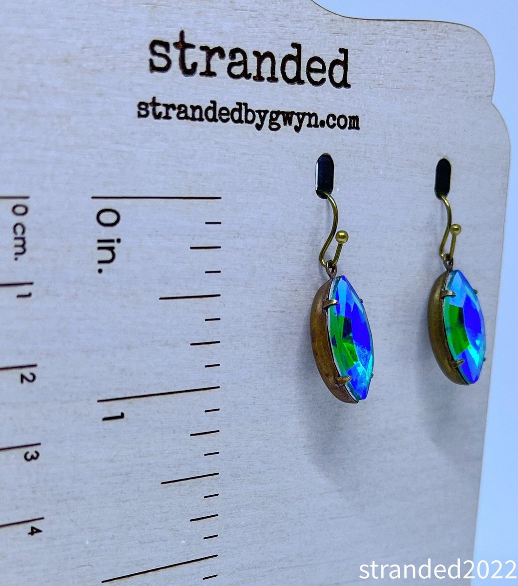 Vintage Crystal Drop Earrings