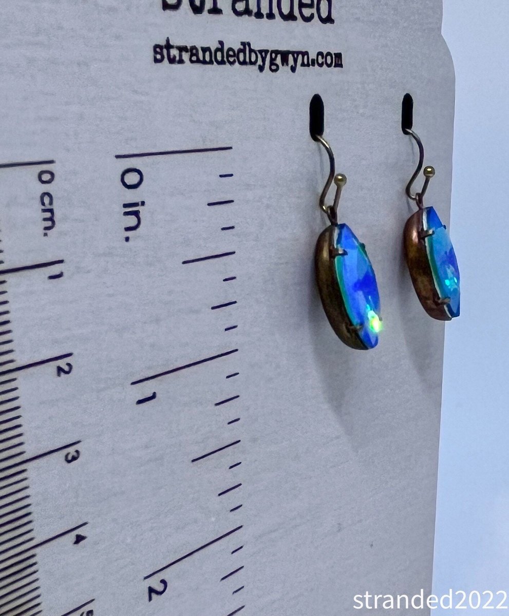 Vintage Crystal Drop Earrings