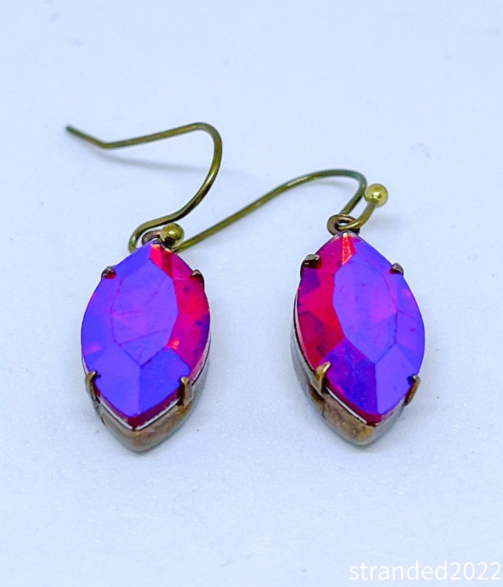 Vintage Crystal Drop Earrings