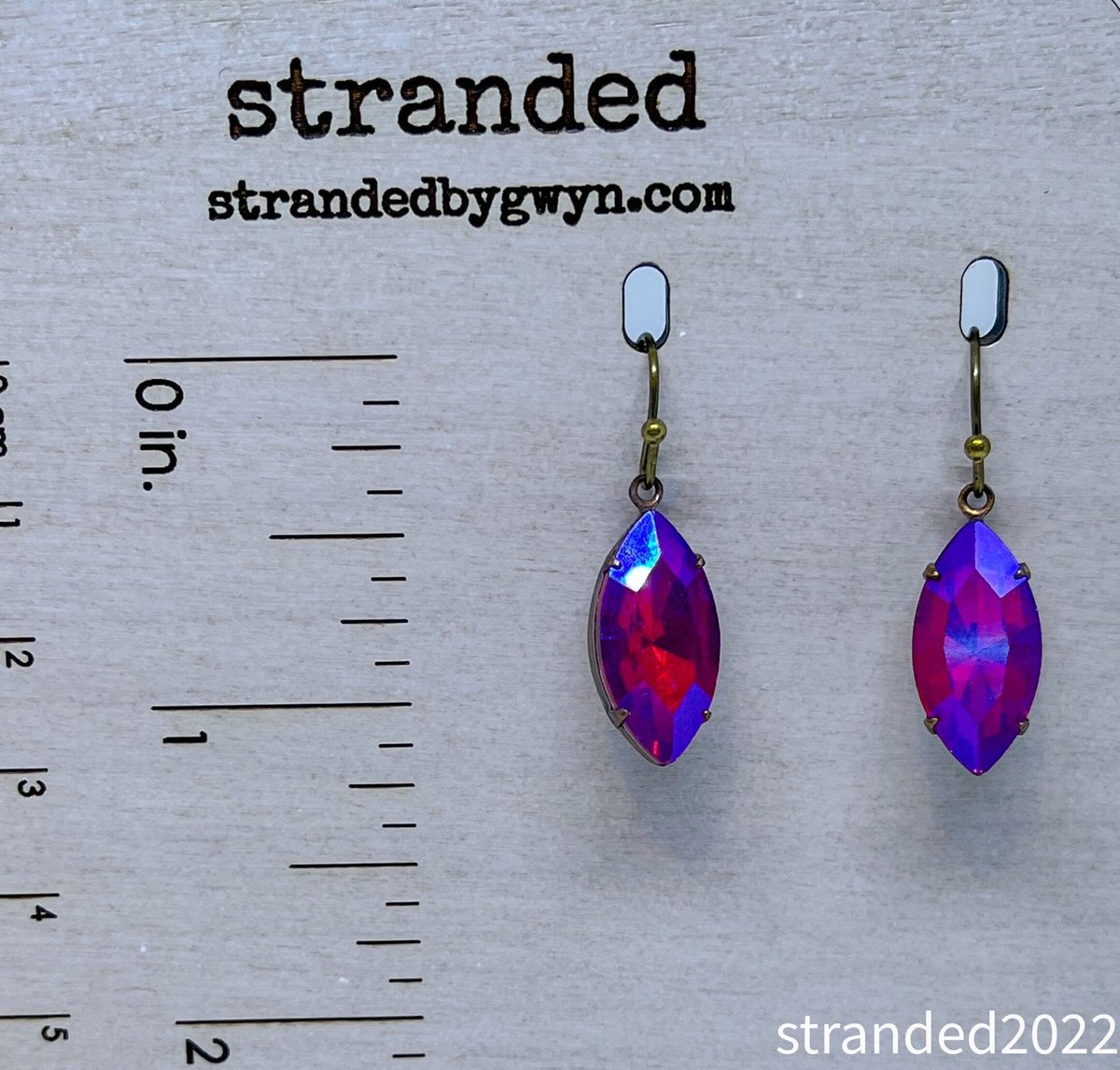 Vintage Crystal Drop Earrings