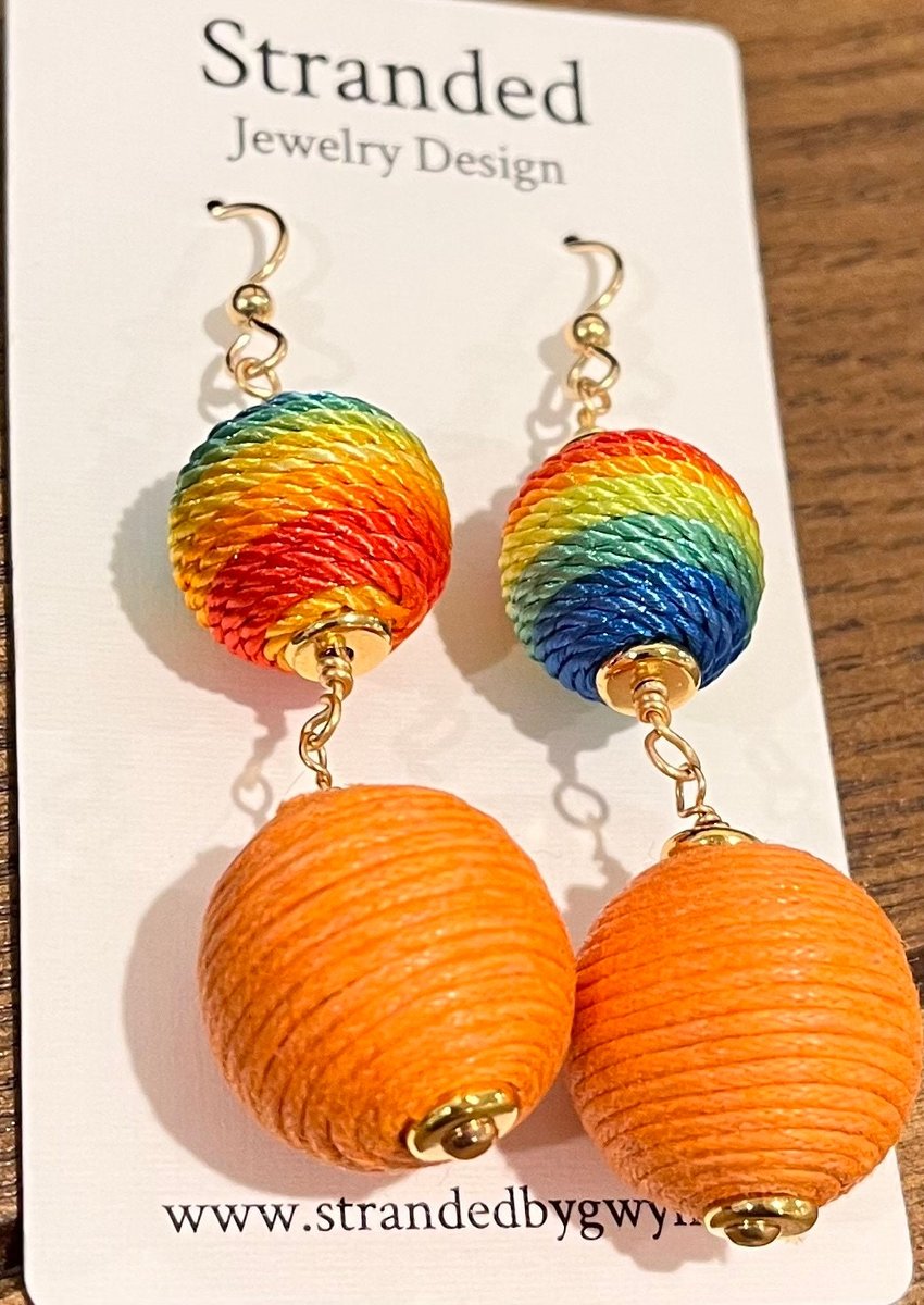 Chic Threaded Bead Earrings