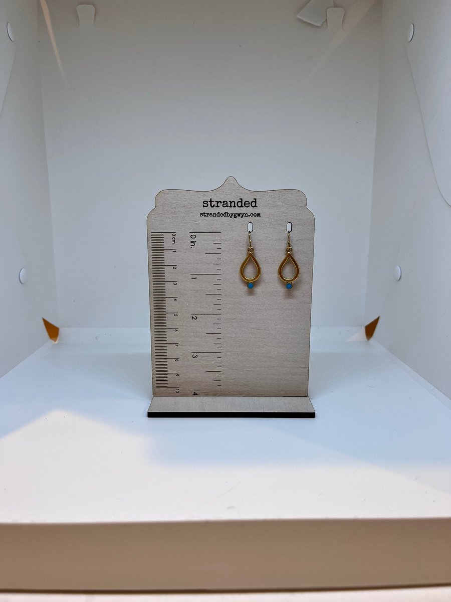 Tranquil Blue Glass Earrings