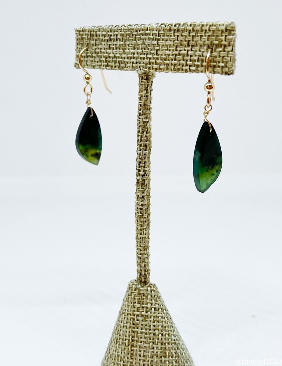 Rare Blue Opal Earrings