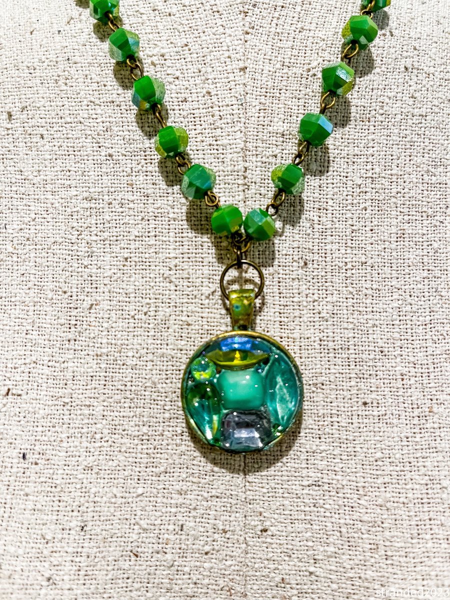 Water Lily Pendant Necklace