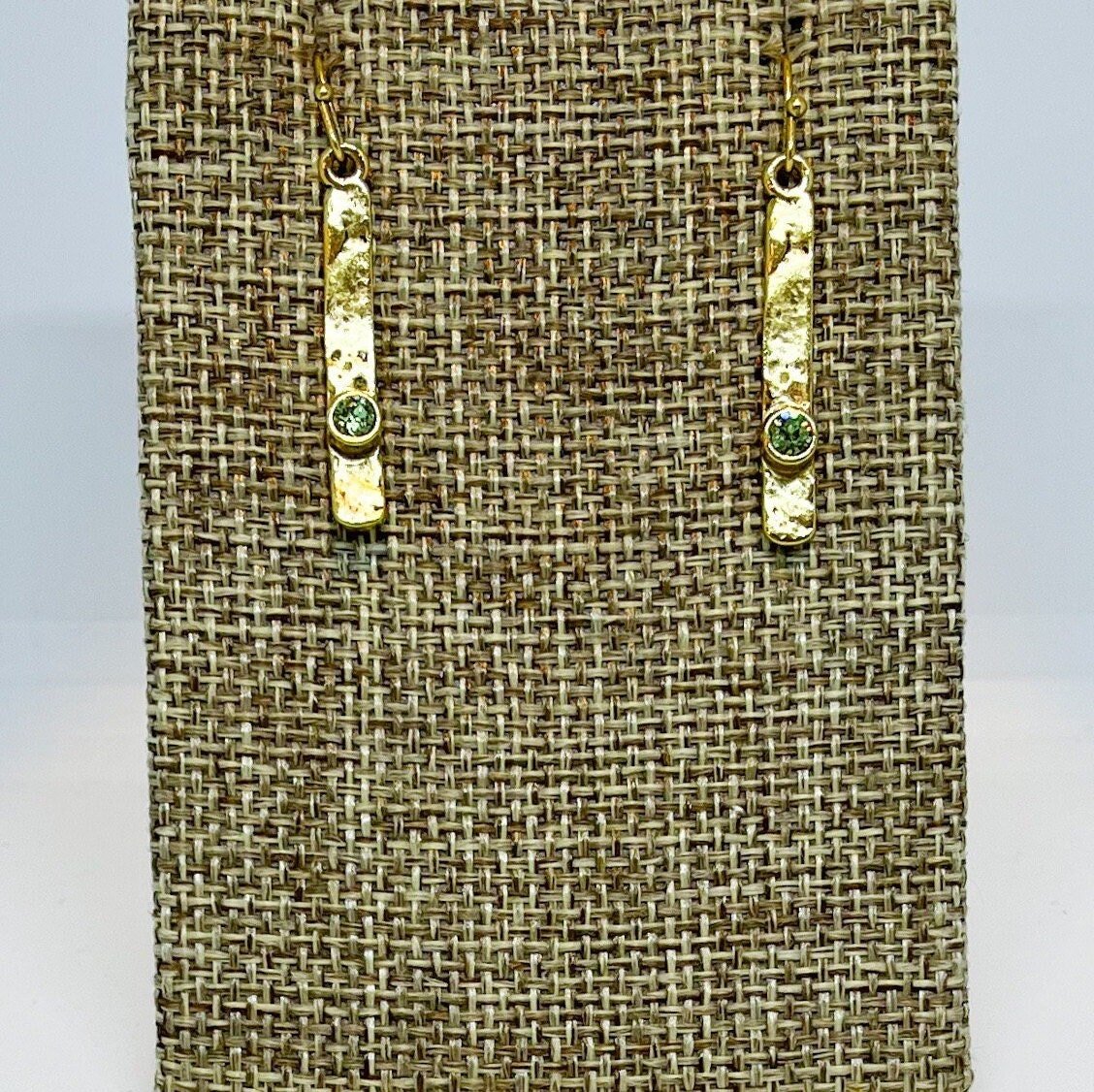 Custom Birthstone Crystal Stick Earrings