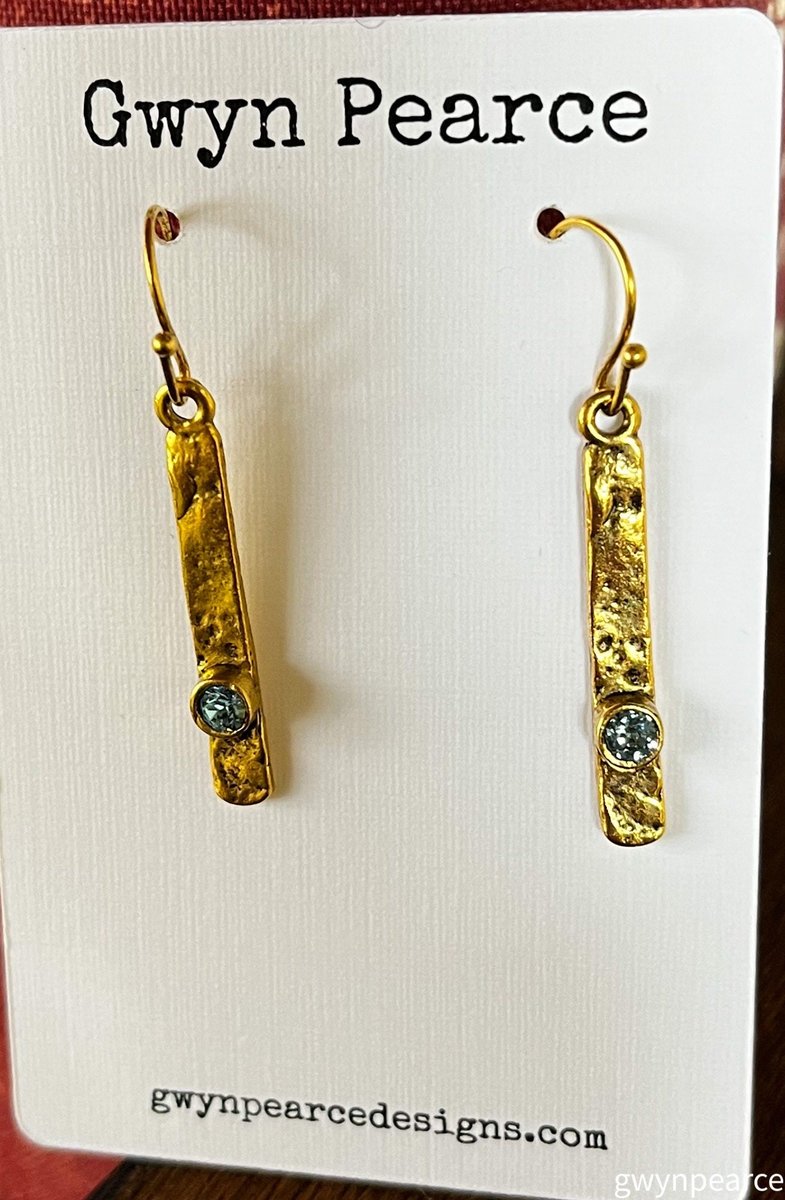 Custom Birthstone Crystal Stick Earrings