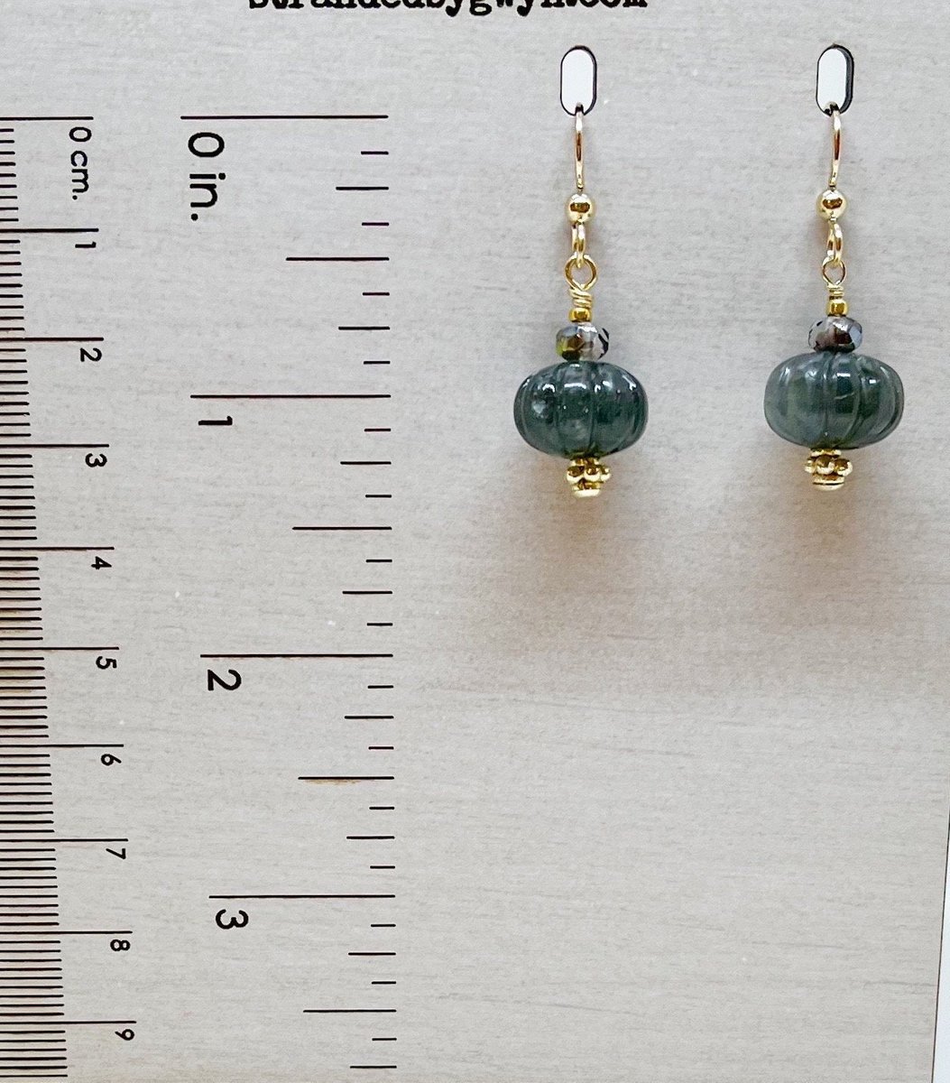 Carved Labradorite Earrings