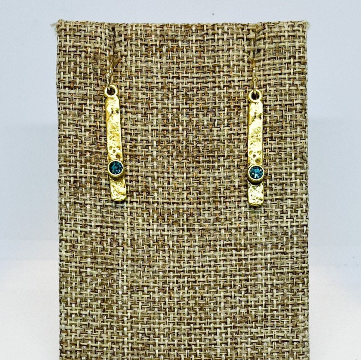 Custom Birthstone Crystal Stick Earrings