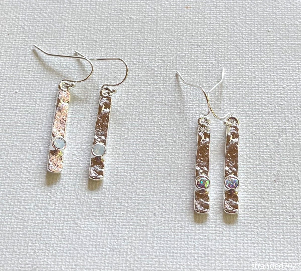 Custom Birthstone Crystal Stick Earrings
