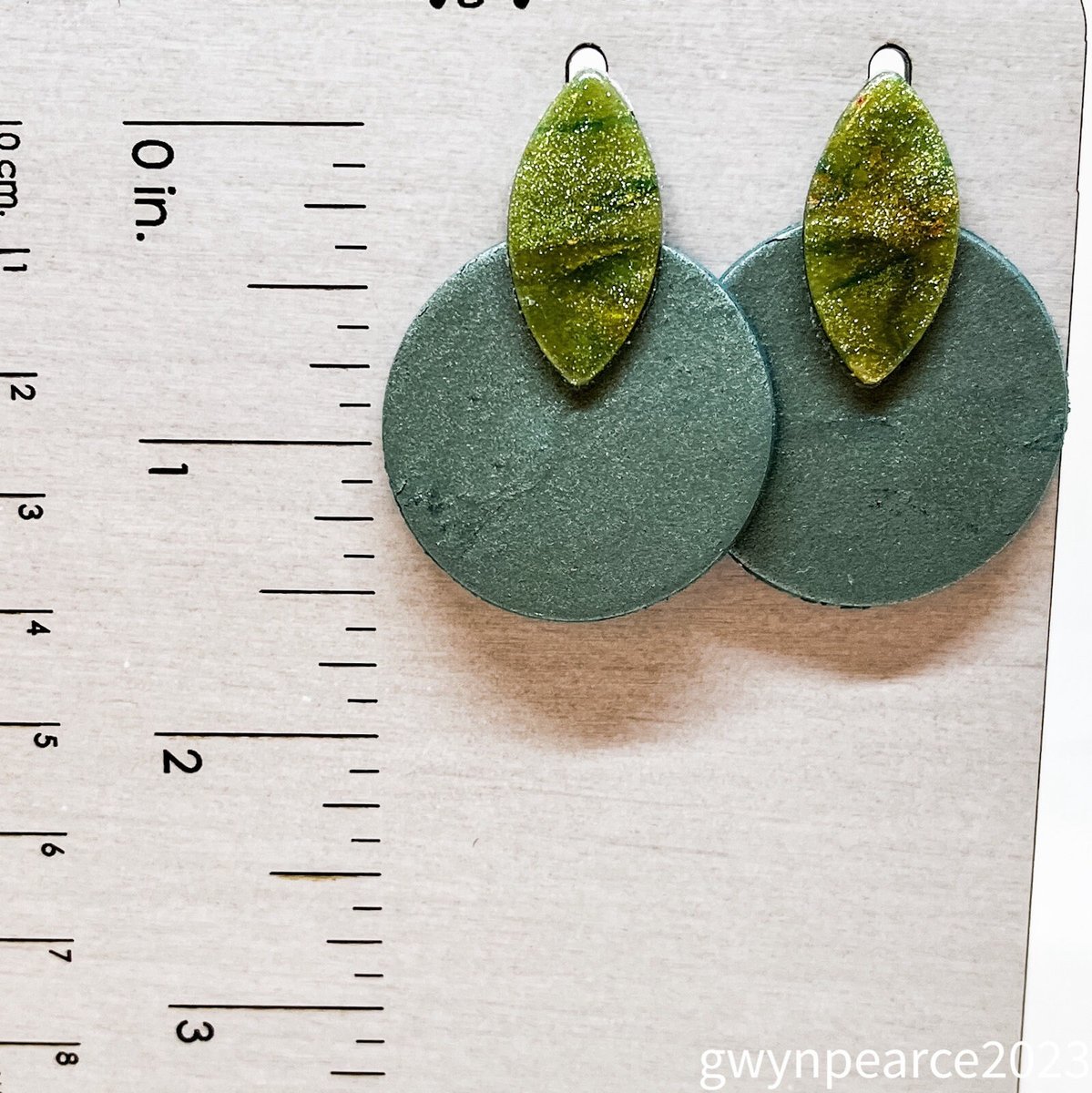 Mid Century Inspired Polymer Clay Earrings