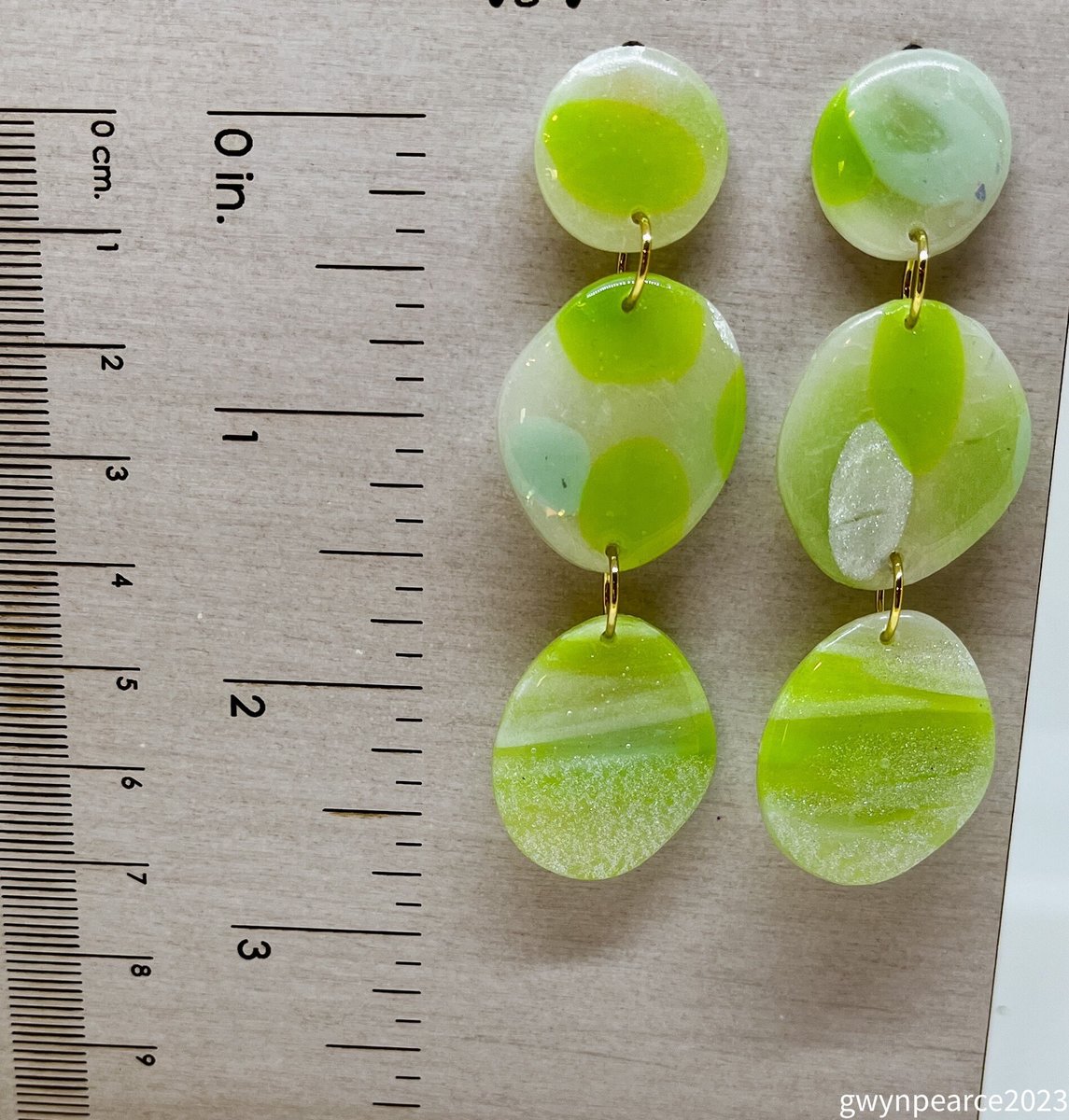 Pearly Margarita Polymer Clay Earrings
