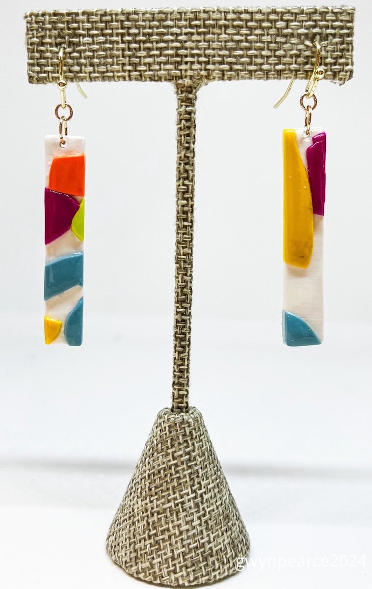 Matisse Inspired Polymer Clay Earrings