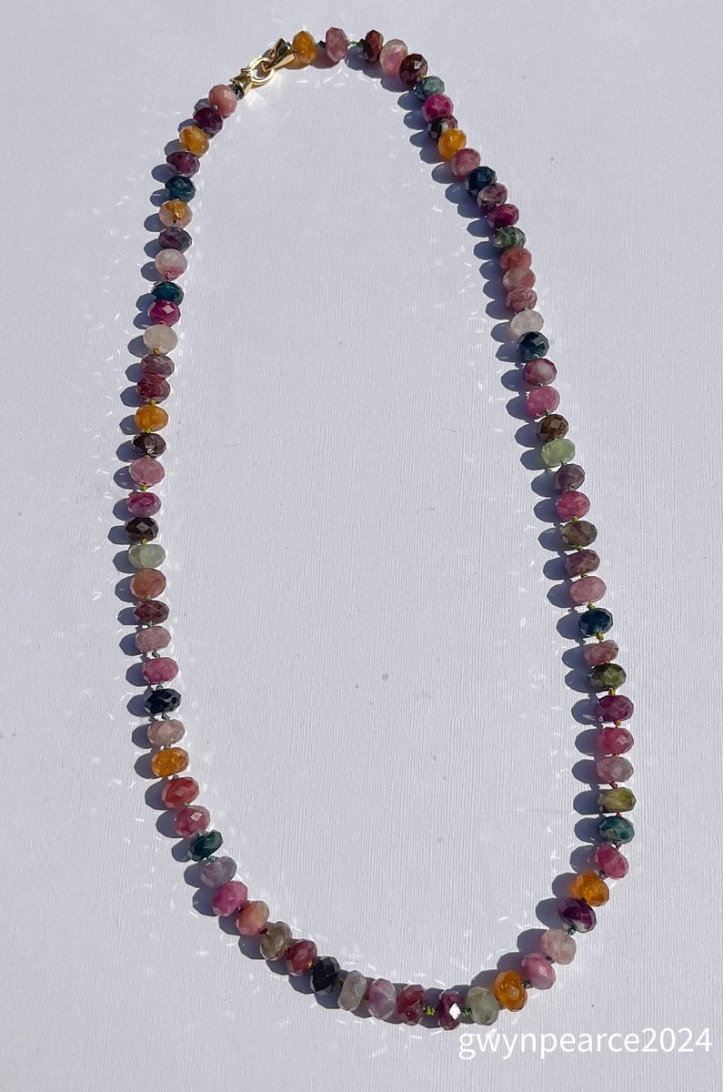 Hand-Knotted Tourmaline Necklace
