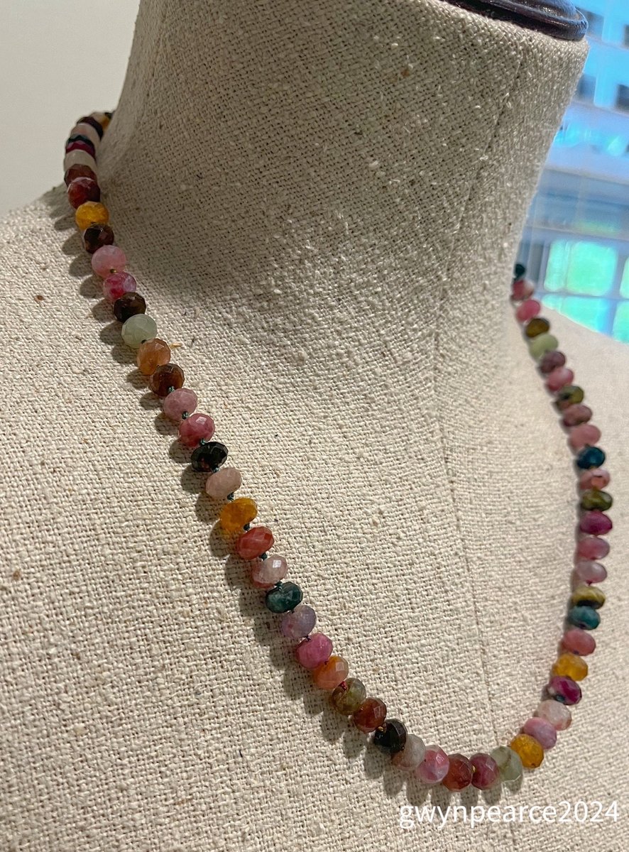 Hand-Knotted Tourmaline Necklace