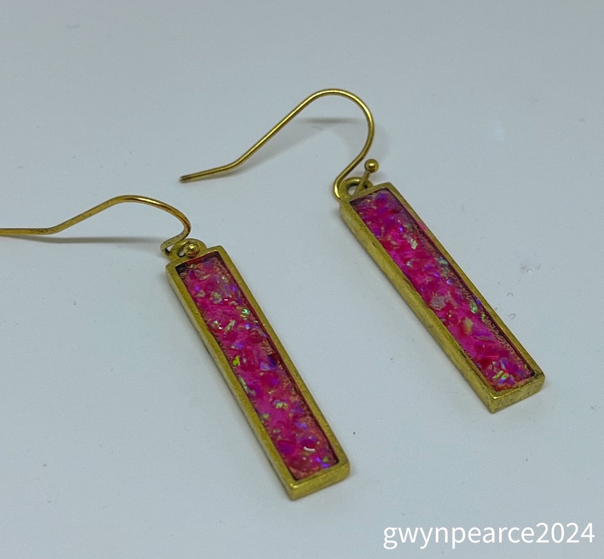 Crushed Opal Inlay Earrings