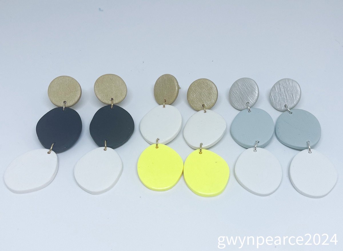 Mod Matte Polymer Clay Earrings