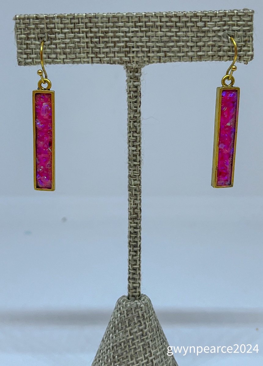 Crushed Opal Inlay Earrings