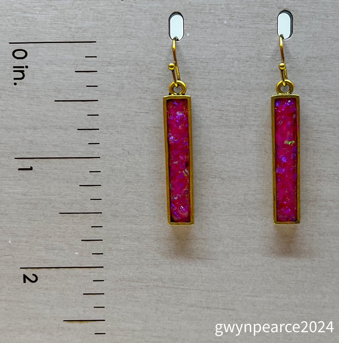 Crushed Opal Inlay Earrings