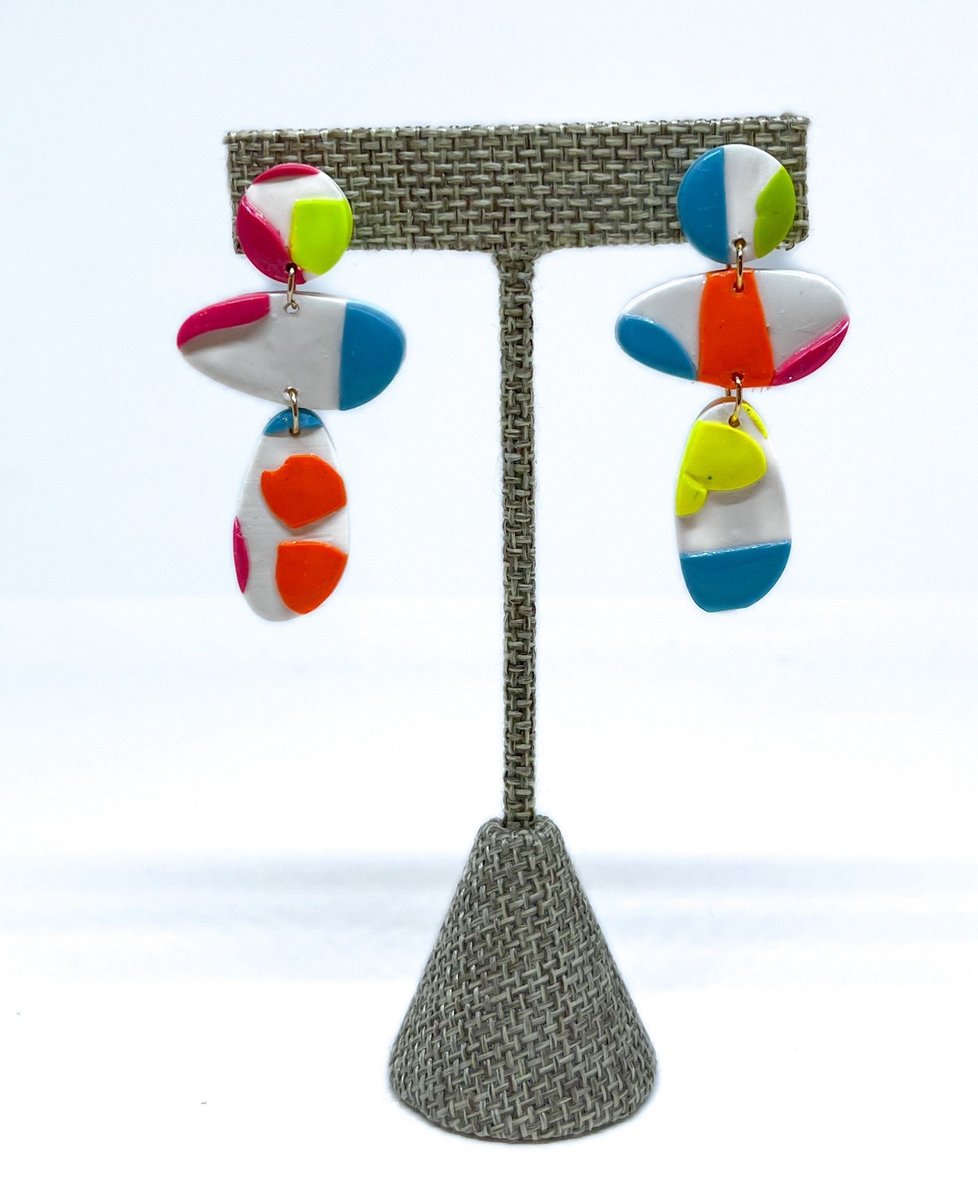 Matisse Inspired Polymer Clay Earrings