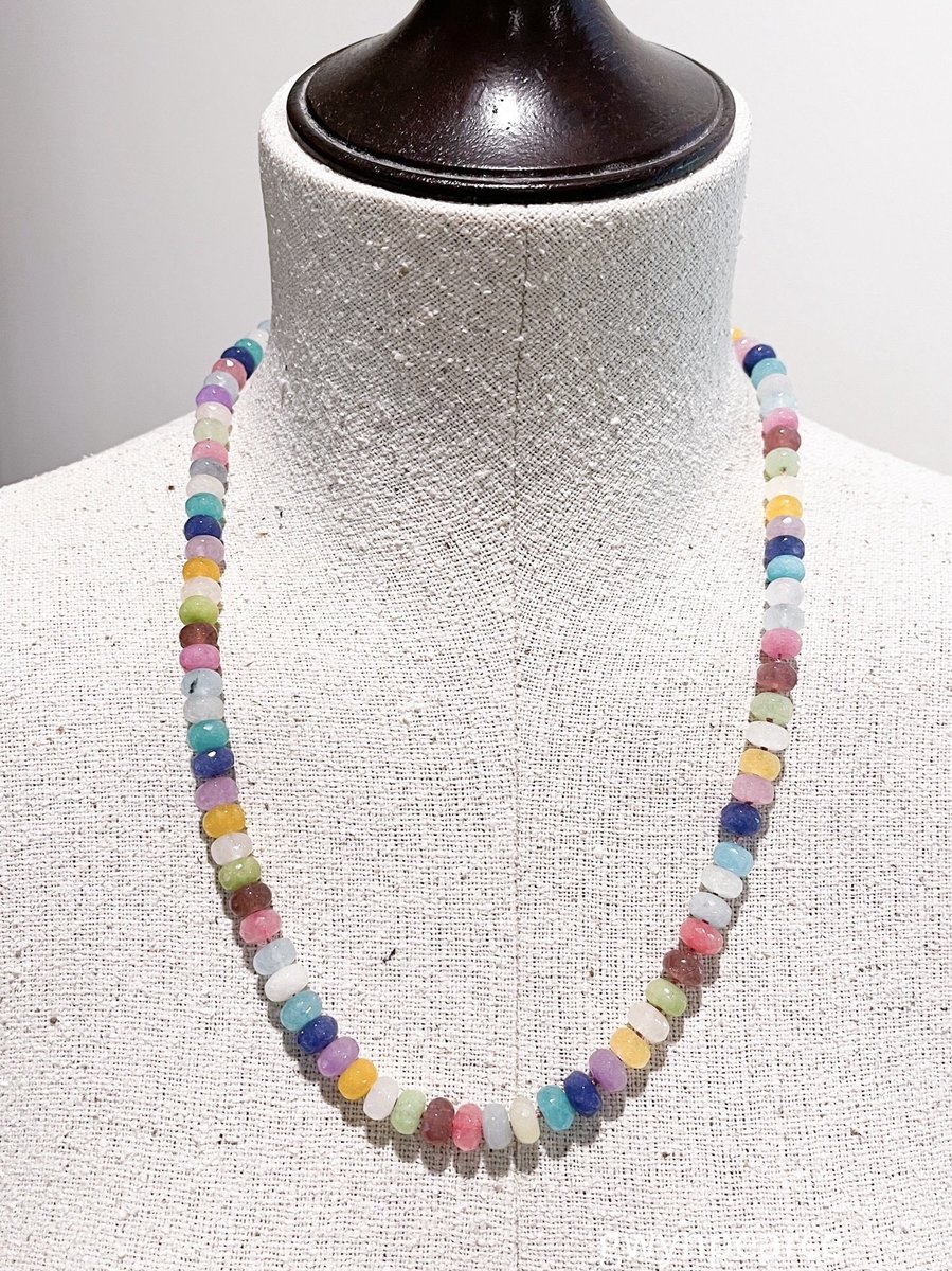 Hand-Knotted Dyed Jade Necklace
