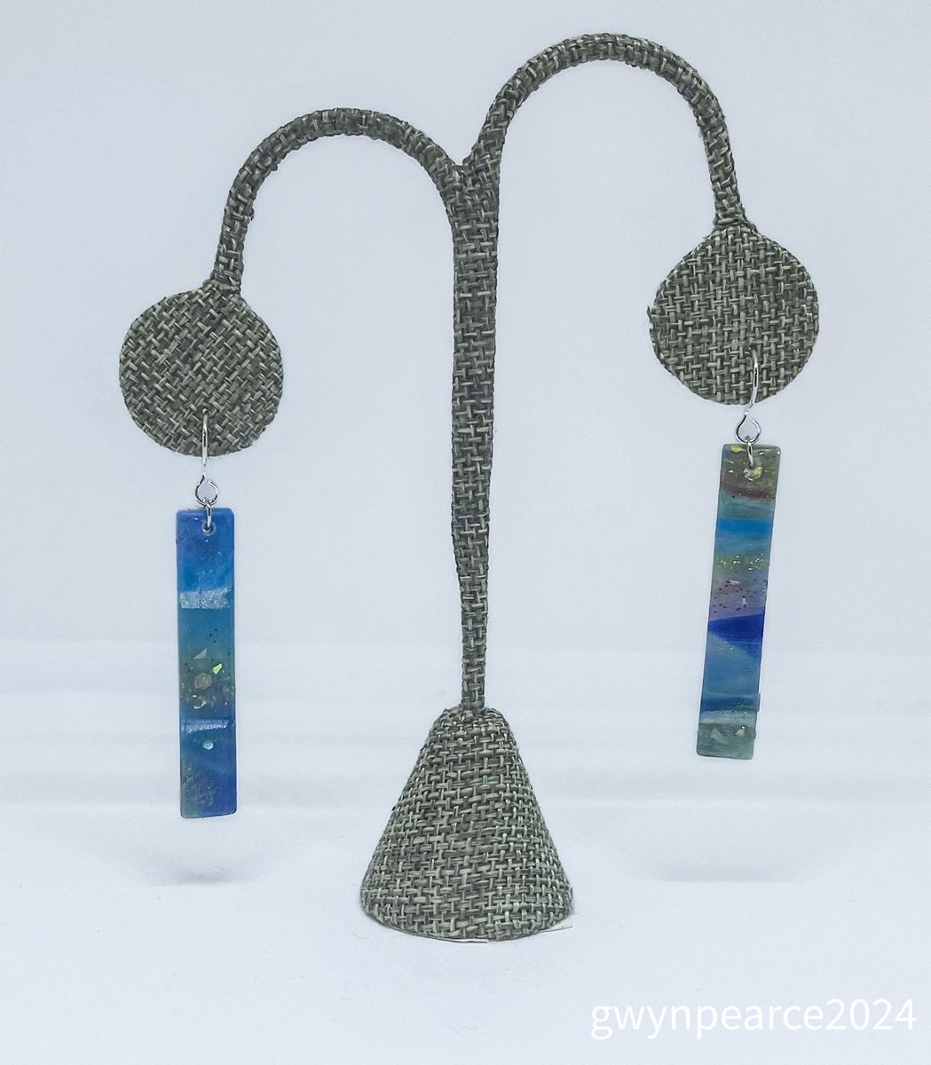 Beachside Swirl Polymer Clay Earrings