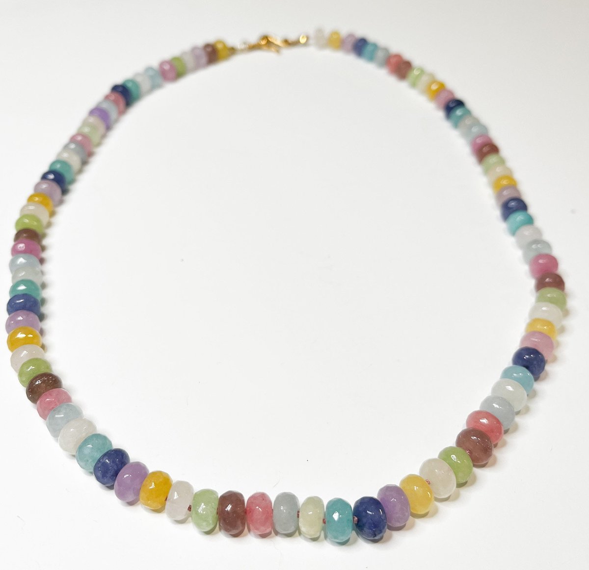 Hand-Knotted Dyed Jade Necklace