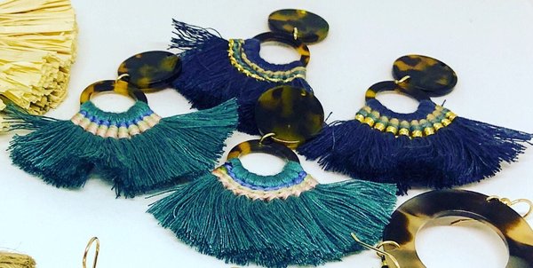 Tassel and Tortoise Earrings