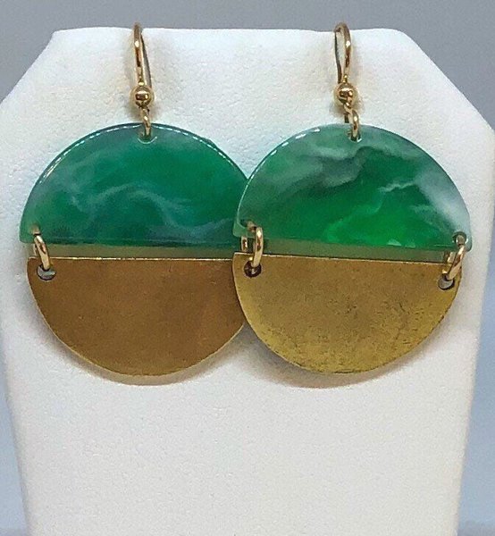 Half Moon Acetate Earrings