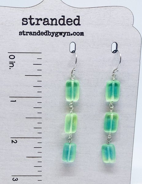 Sterling Silver Lagoon Drop Earrings
