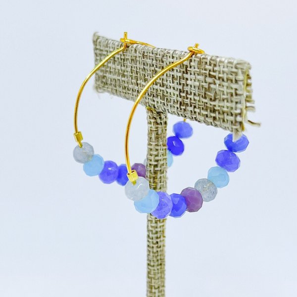Bluebird Hoop Earrings