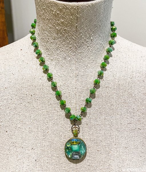 Water Lily Pendant Necklace