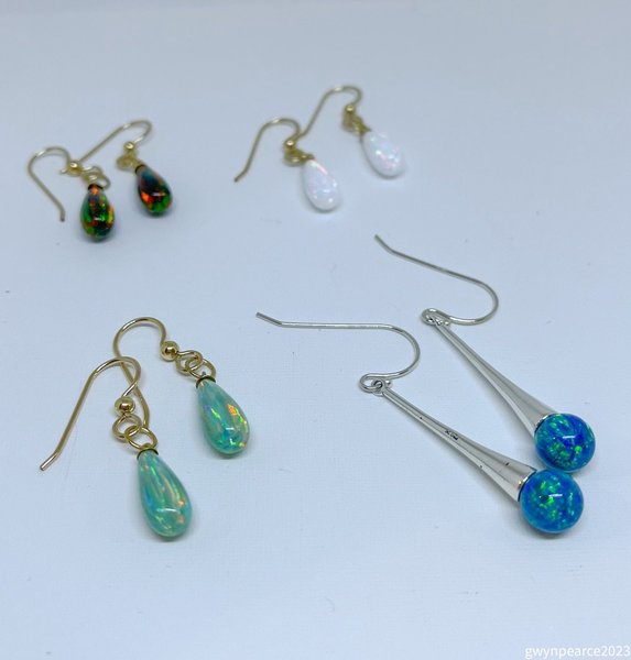 Kyocera Opal Drop Earrings