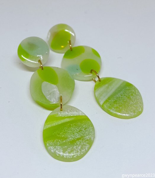 Pearly Margarita Polymer Clay Earrings