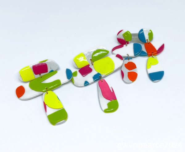 Matisse Inspired Polymer Clay Earrings