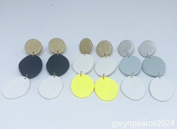 Mod Matte Polymer Clay Earrings