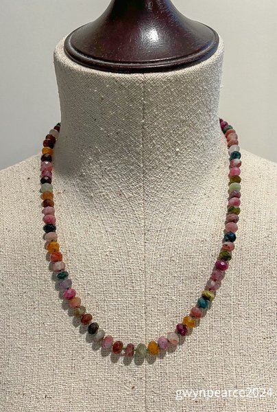 Hand-Knotted Tourmaline Necklace